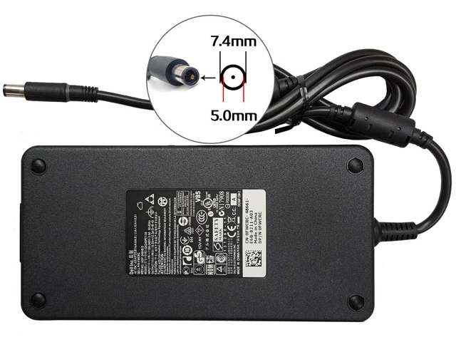 Dell 19.5V 12.3A 240W Connector 7.4mm x 5.0mm Power Supply AC Adapter Charger