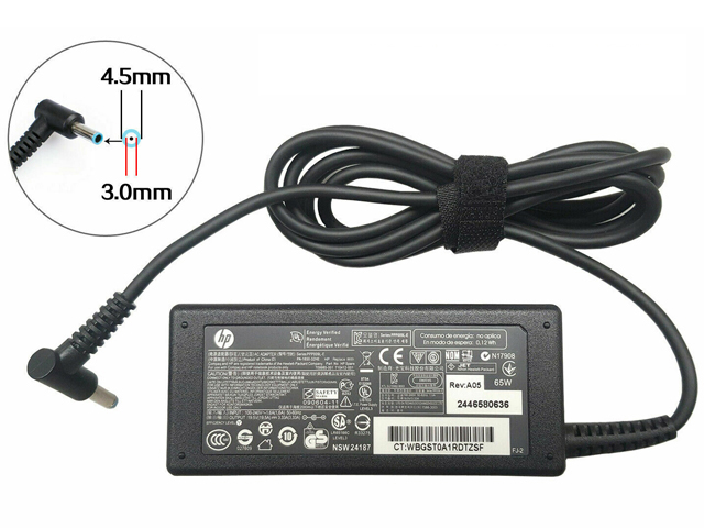 HP 19.5V 3.33A 65W Connector 4.5mm x 3.0mm Power Supply AC Adapter Charger