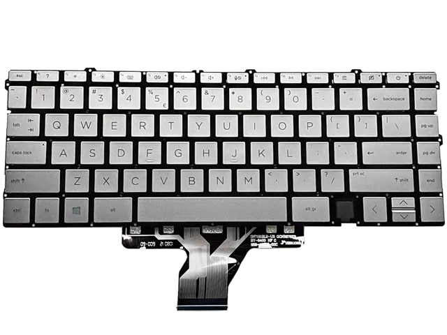 Backlit Silver Keyboard HP ENVY 13-ba 13t-ba