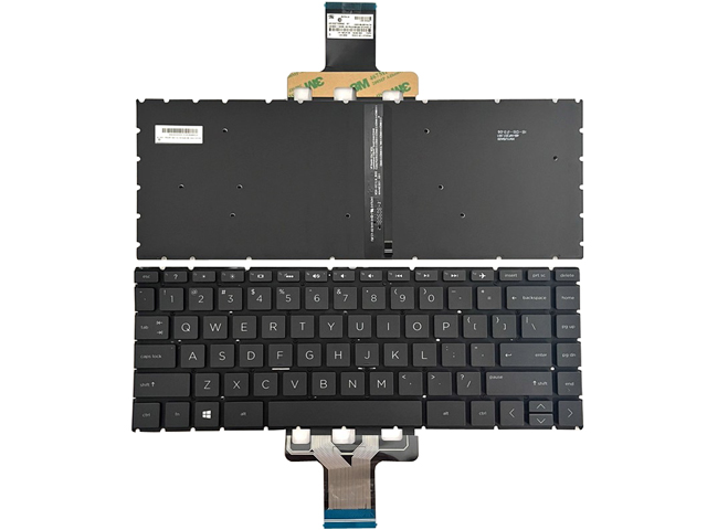 Backlit Black Keyboard HP 14-dq 14s-dq